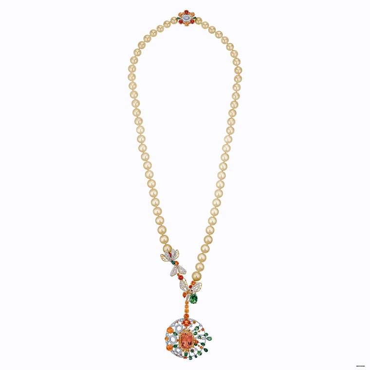 Chaumet Abeille tourmaline and garnet necklace