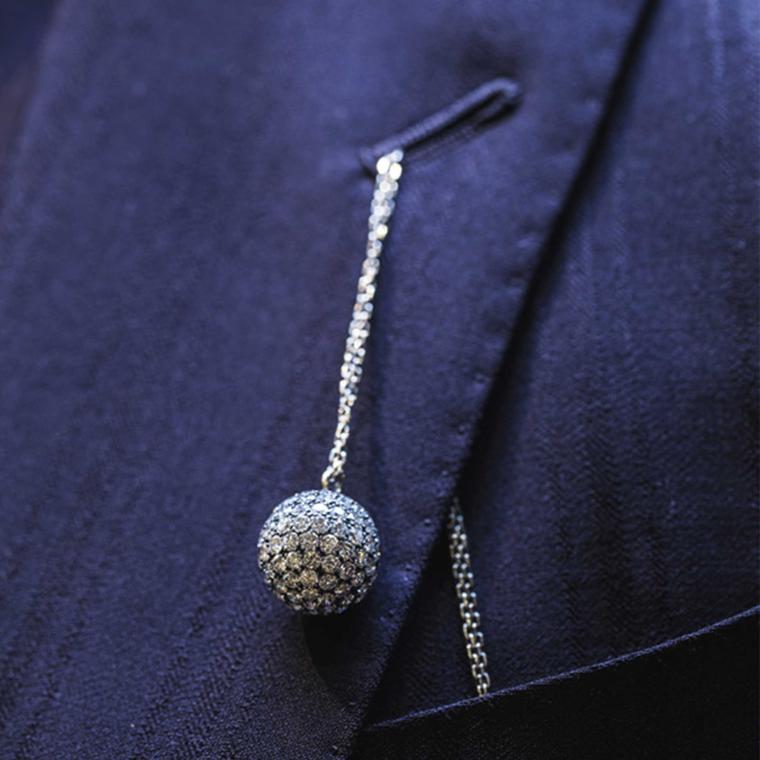 Solange Azagury-Partridge Mirror Ball diamond pendant