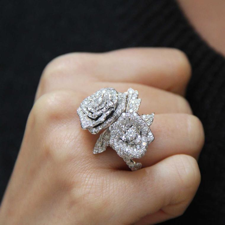 Rose Dior Bagatelle diamond ring