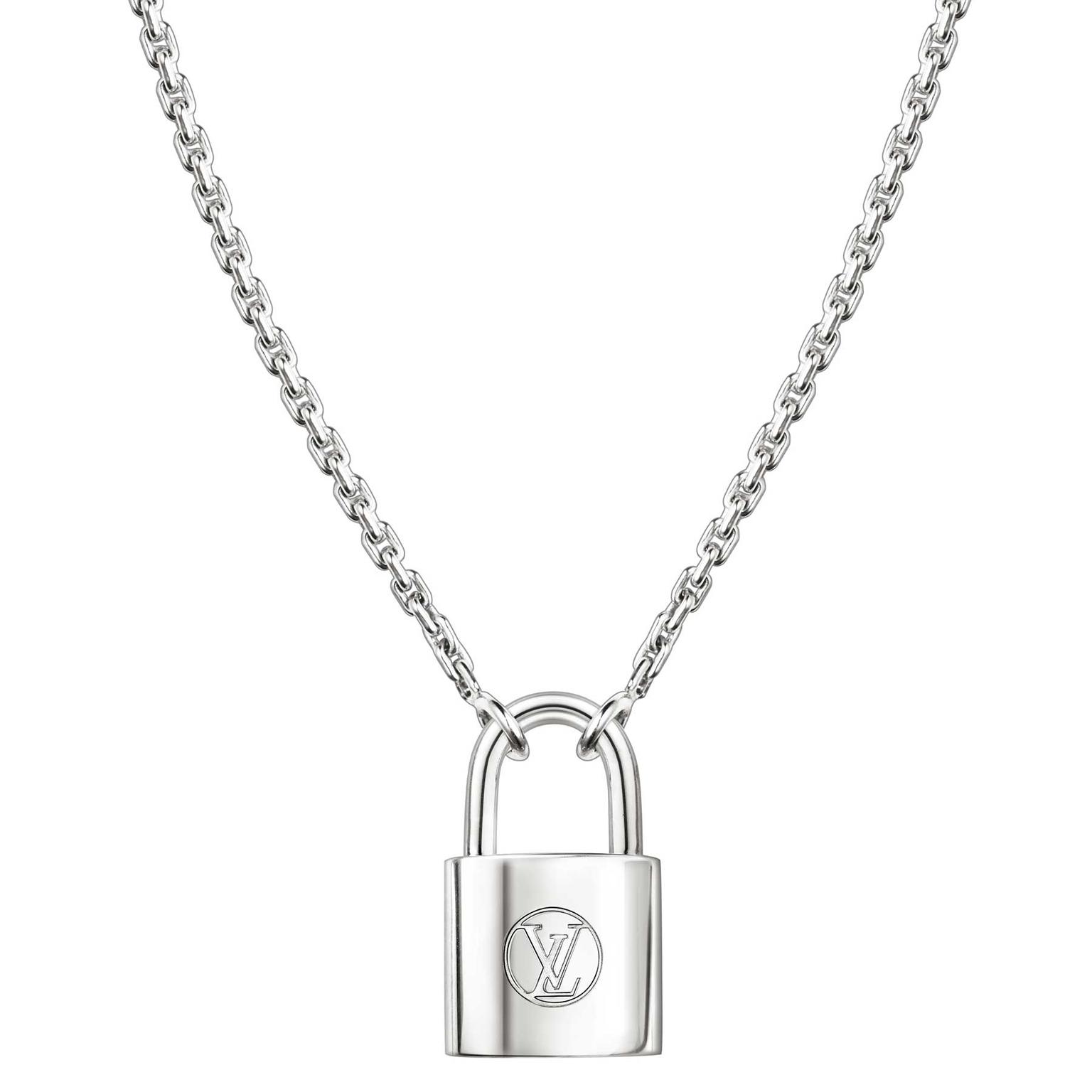 Louis Vuitton Silver Lockit Pendant, Sterling Silver Silver. Size SA