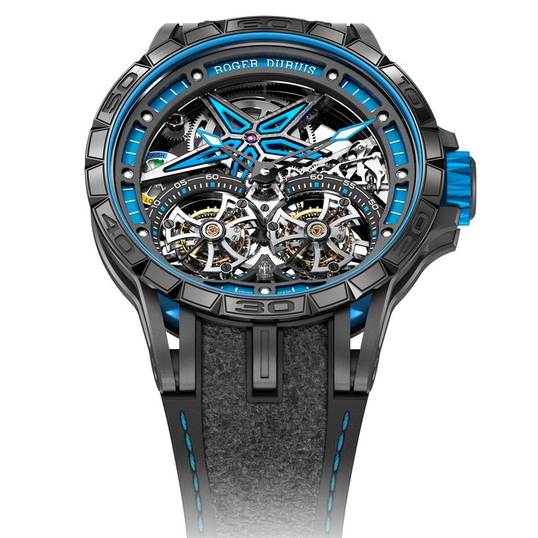 Excalibur Spider Pirelli Double Flying Tourbillon watch