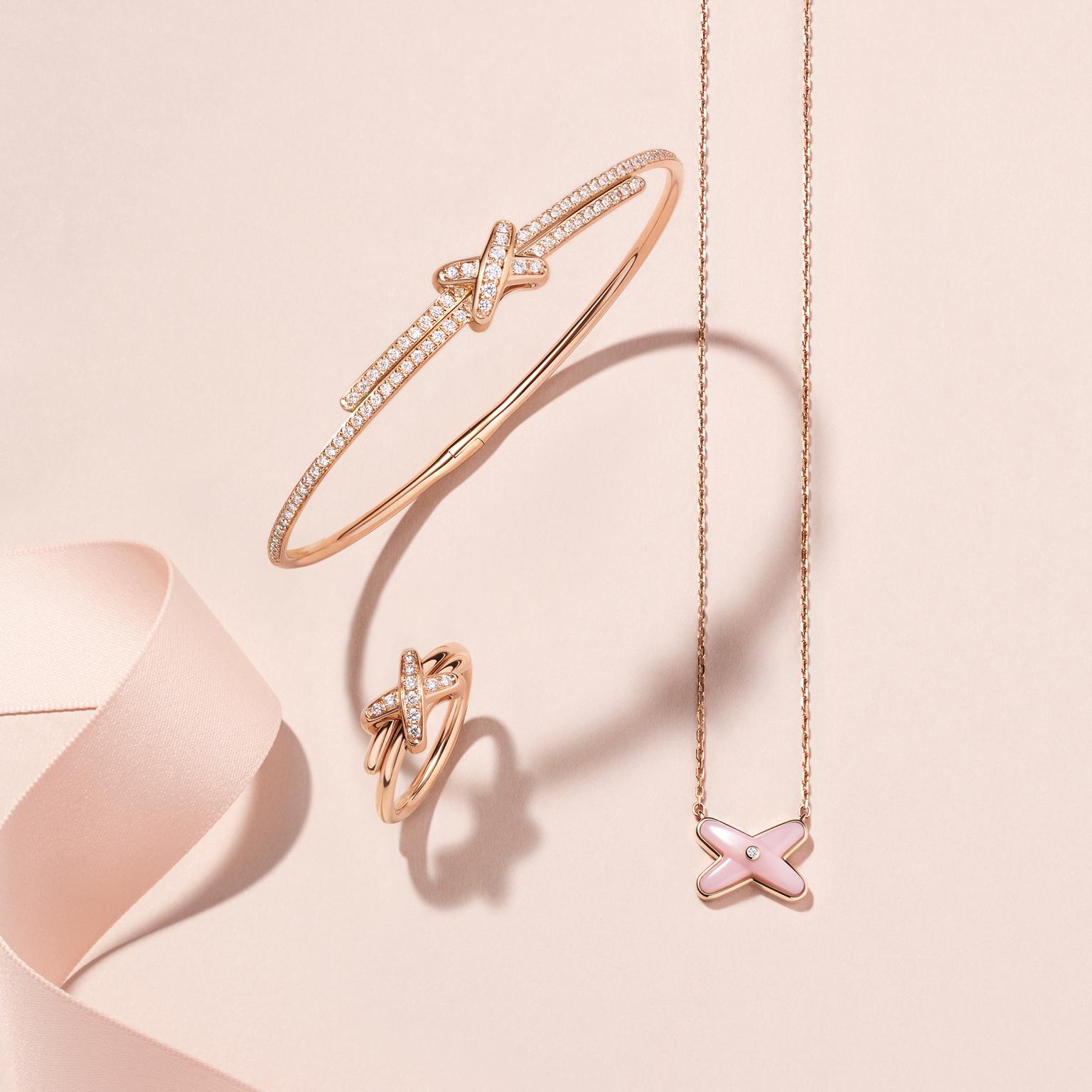 Chaumet Jeux de Liens jewels in rose gold