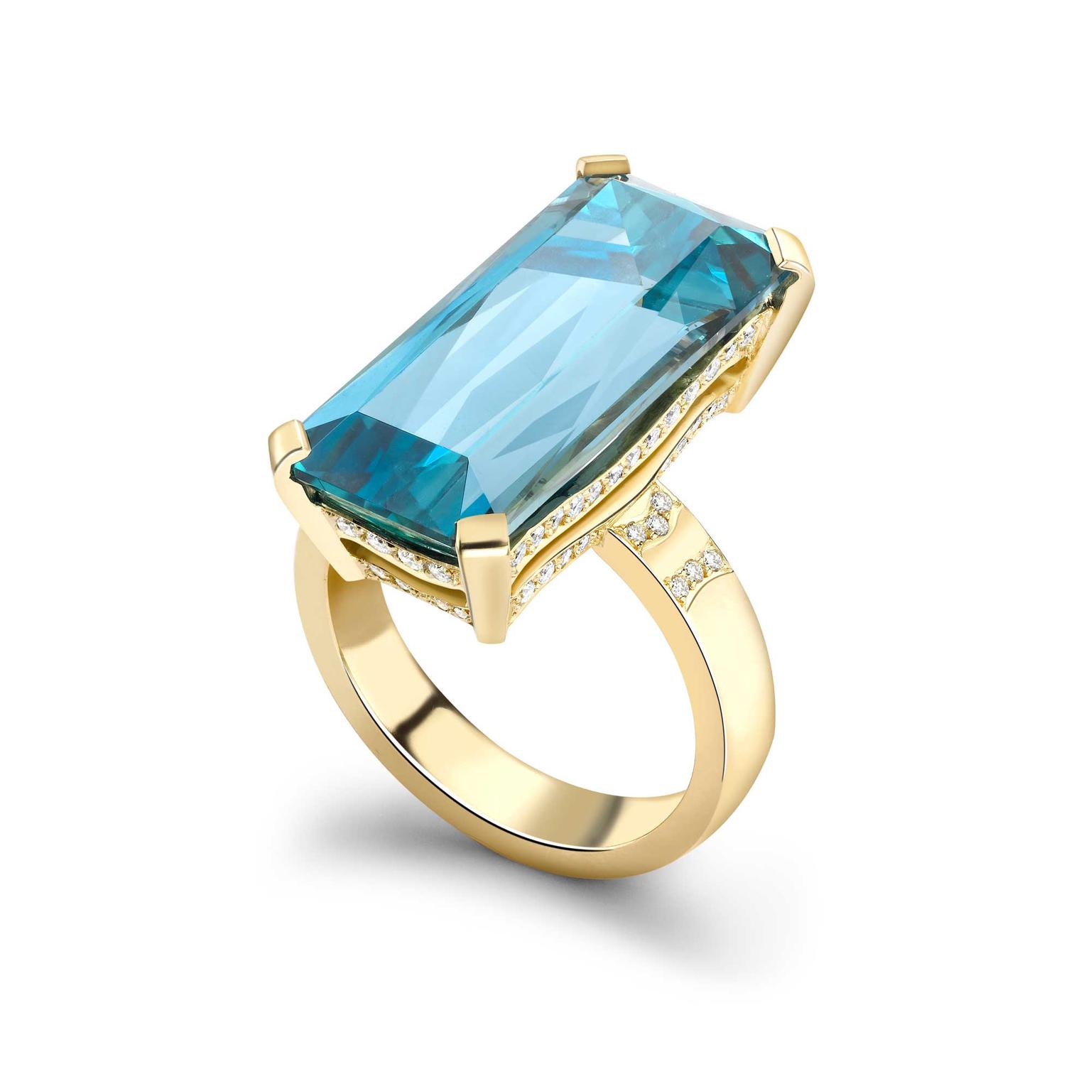 Theo Fennell aquamarine ring