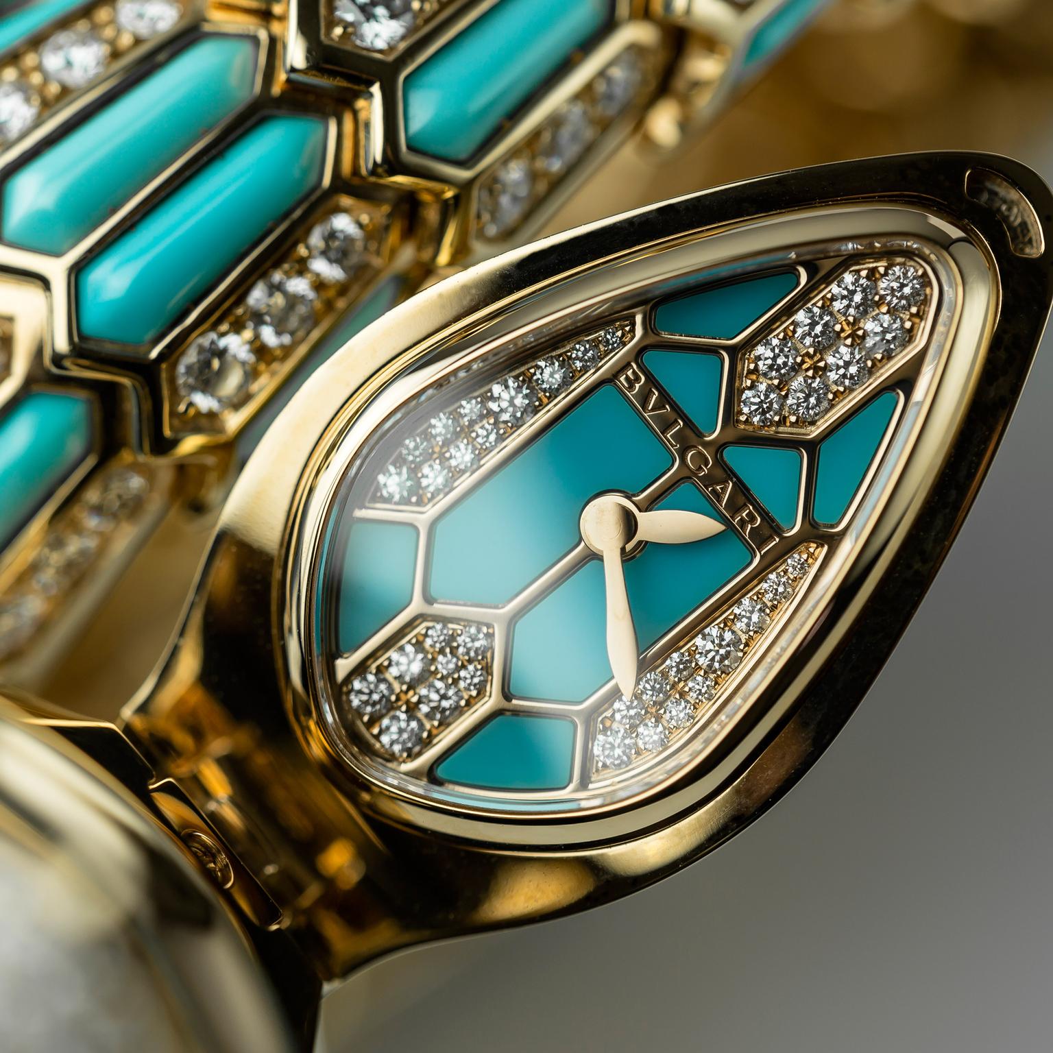 Bulgari Serpenti watch face