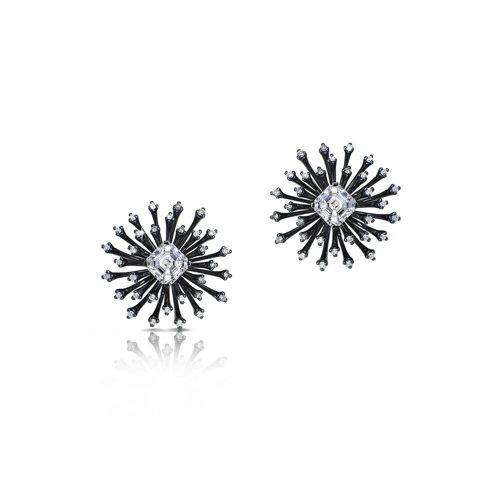 Fei Liu jewellery Starburst earrings