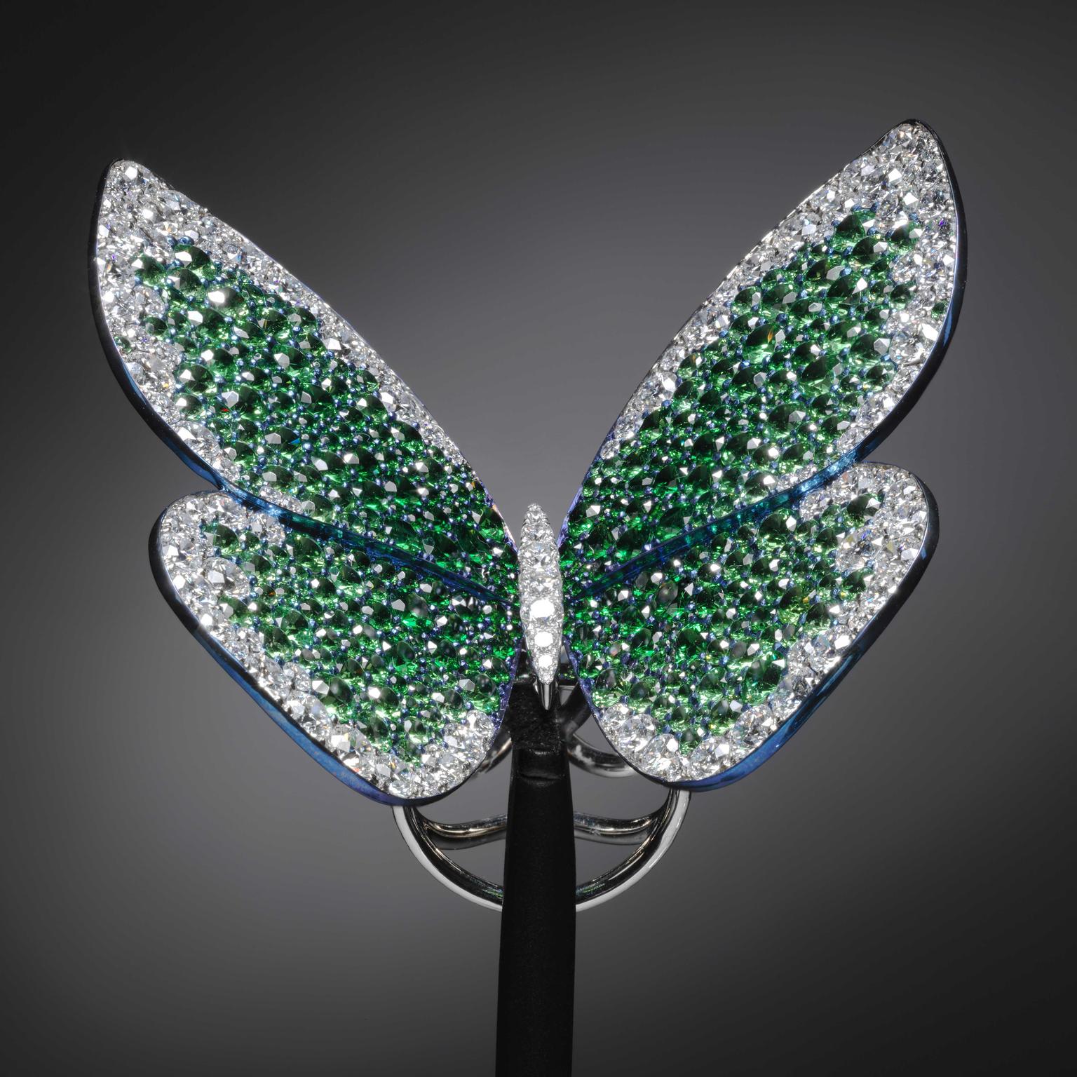 Papillon ring by G Glenn Spiro that Beyonce has donated to V and A museum in London