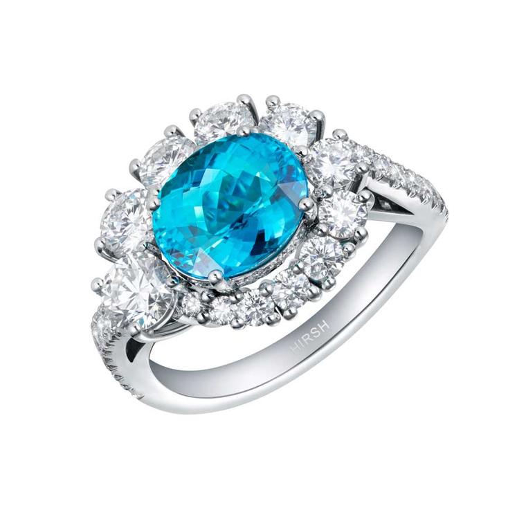 Unheated Paraiba Tourmaline ring Hirsh London