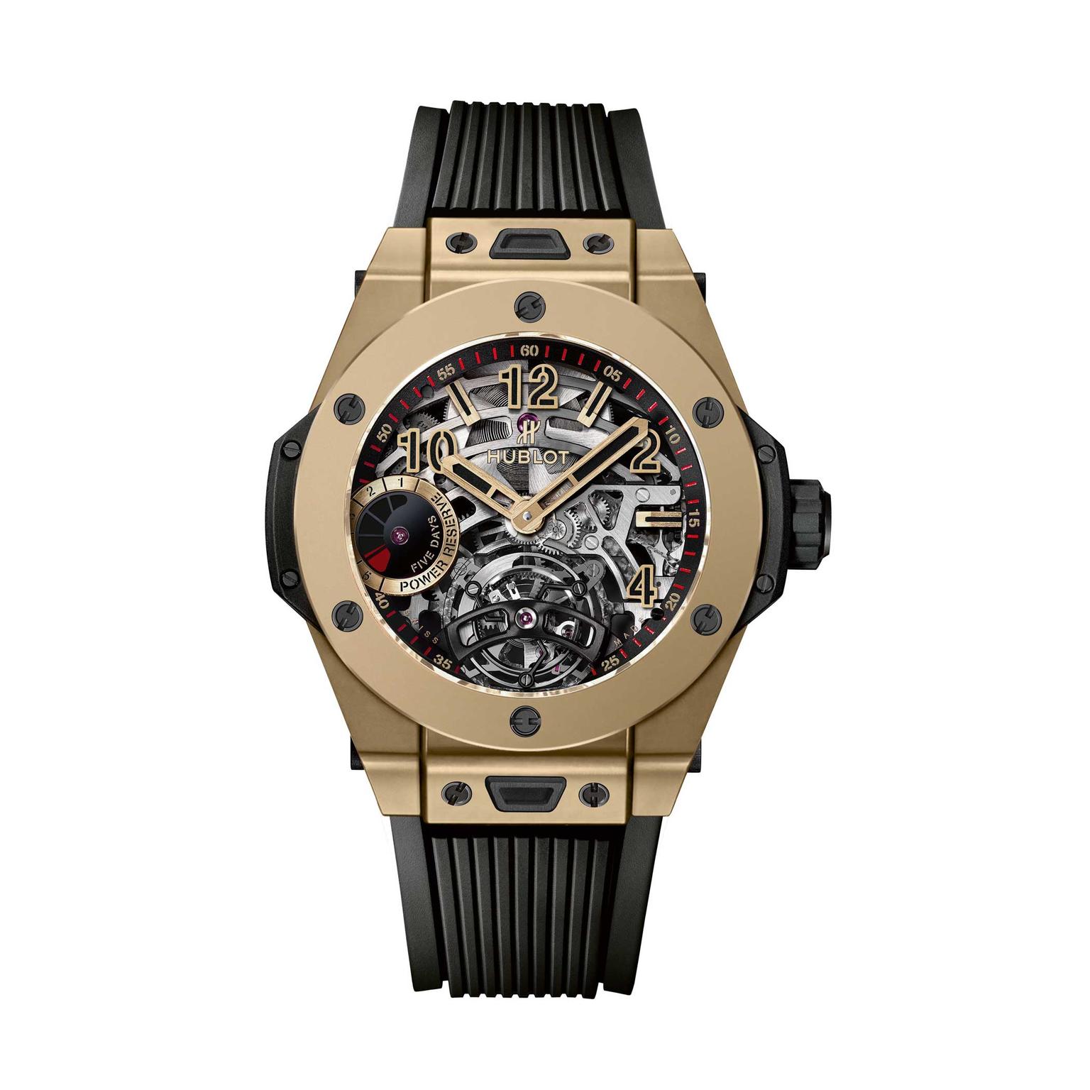 Hublot Big Bang Tourbillon 5-day Power Reserve Full Magic Gold