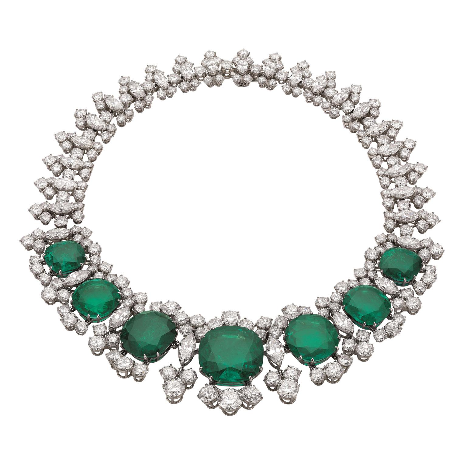 Heritage Bulgari Seven Wonders Colombian emerald necklace
