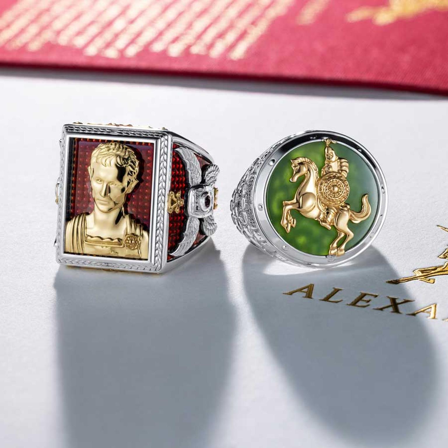 Alexandria Khan’s Dominion and Face of Rome ring lifestyle shot