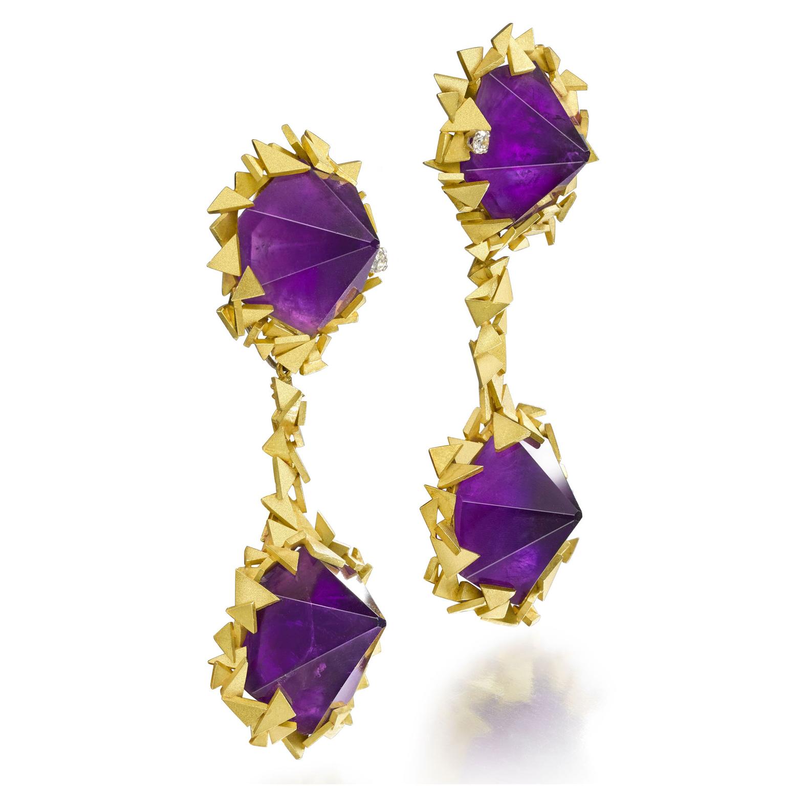 Andrew Grima amethyst earrings