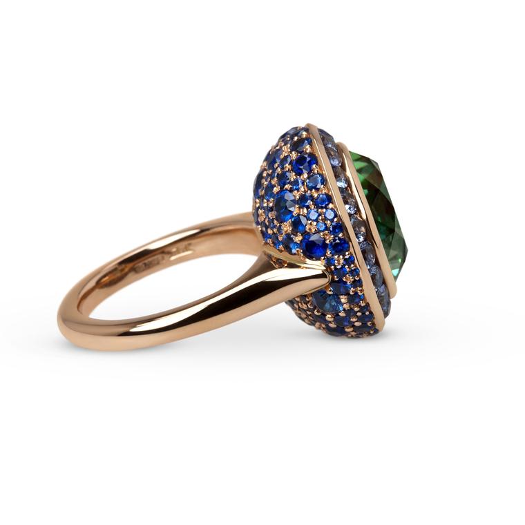 Ming Lampson Flowerbud tourmaline ring