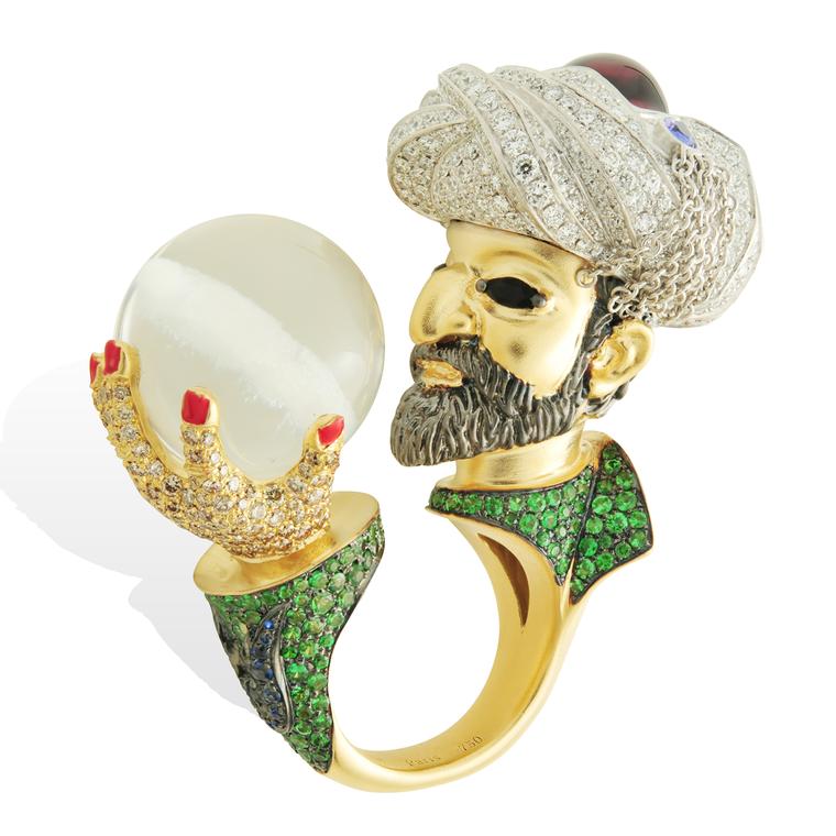 Lydia Courteille Topkapi Sultan Suleiman rock crystal ring