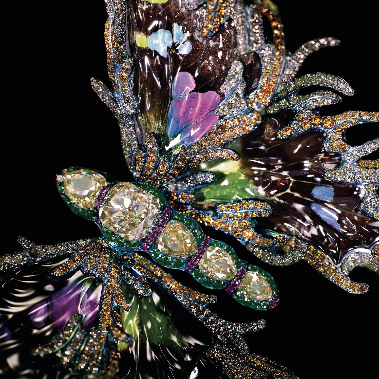 Wallace Chan Fluttery Ragtime brooch