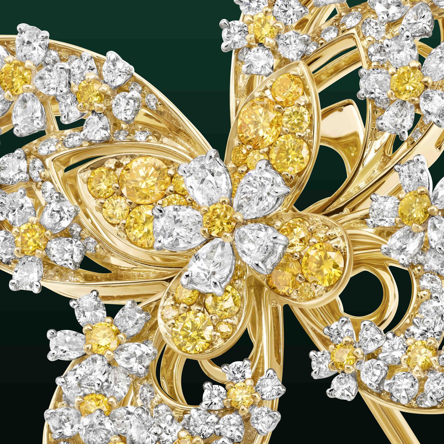 Flora Butterfly Brooch by Graff details