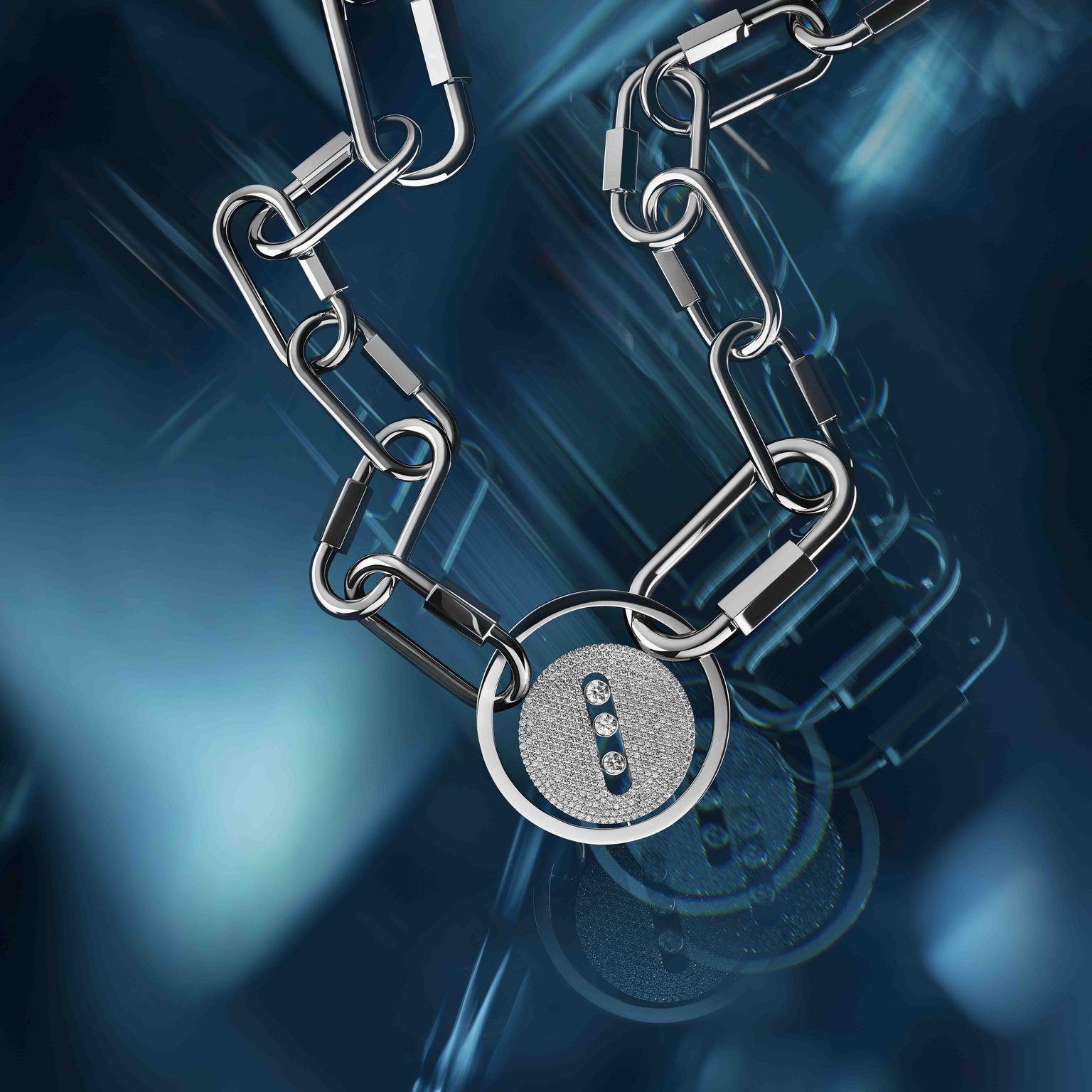 MESSIKA Lucky Move Carabiner necklace