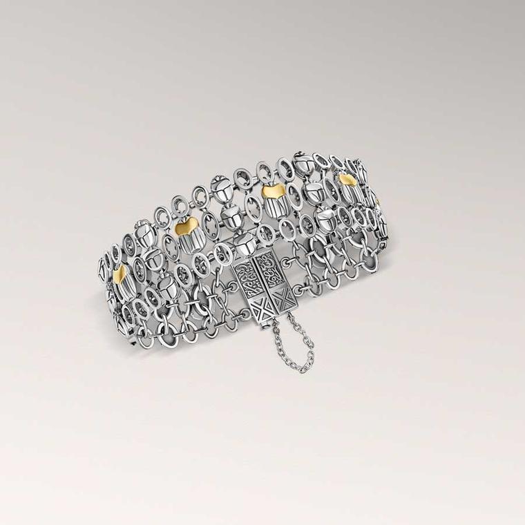 Azza Fahmy Scarab Lattice bracelet