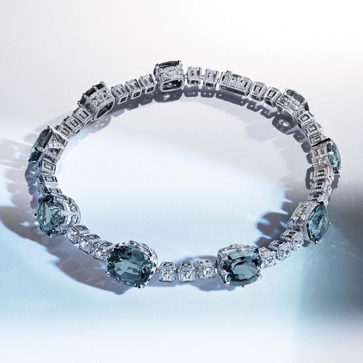 Louis Vuitton High Jewelry Diamond White Gold Tennis Bracelet