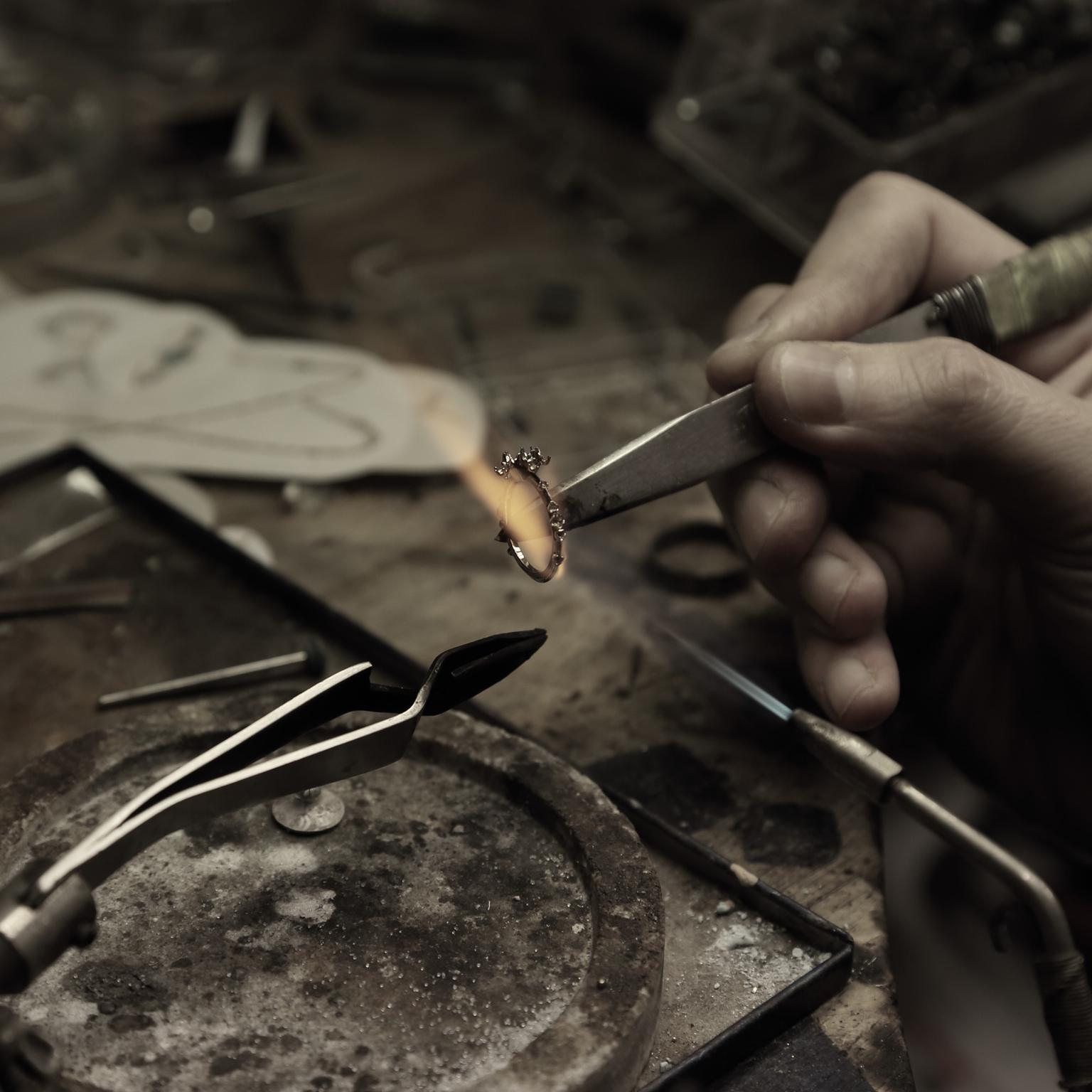 A Kataoka craftsman at work