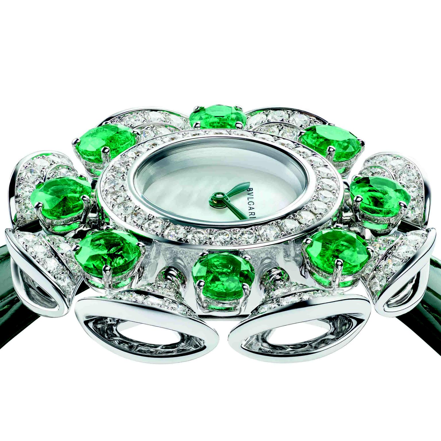 Diva’s Dream Divissima White gold emerald by Bulgari