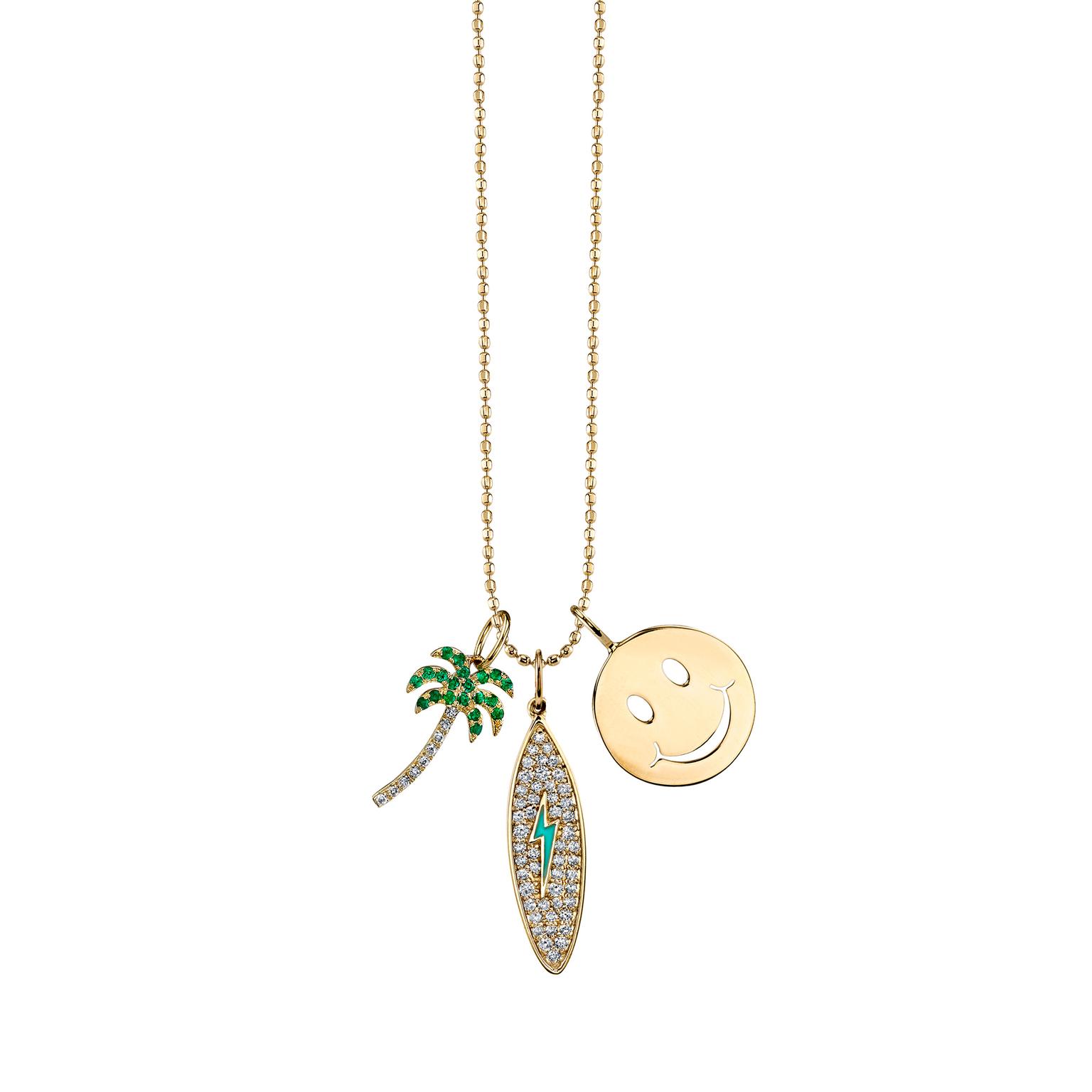 Sydney Evan California Dream charm necklace