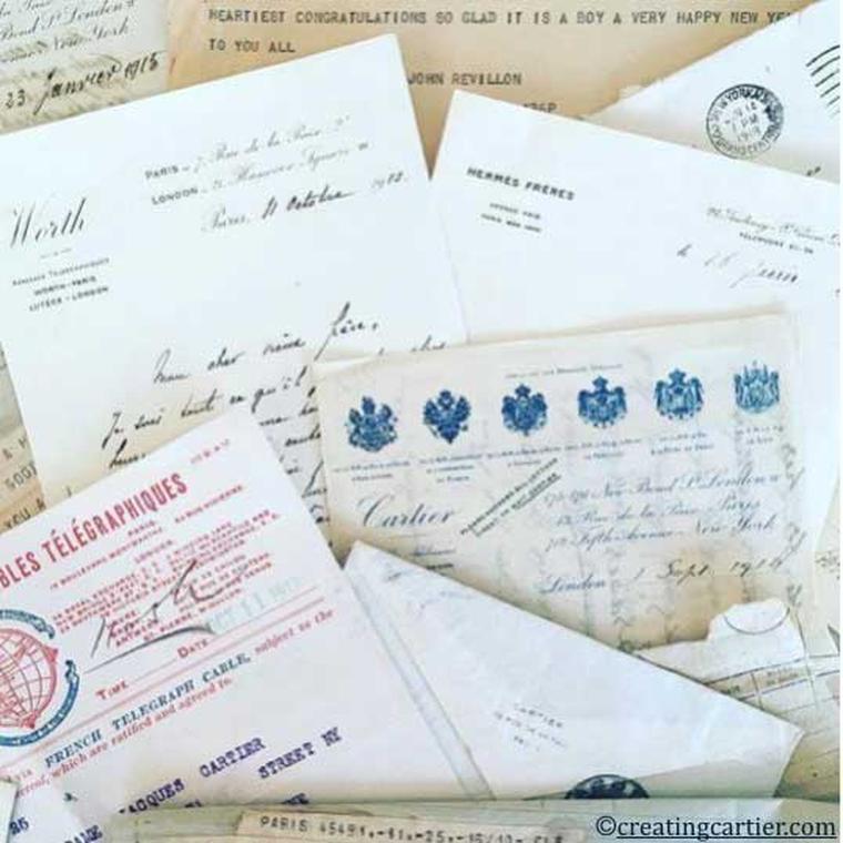 Letters in the Cartier family archives from other luxury family firms of the time, including the Worths, the Revillons, Tiffany and Hermes Freres.