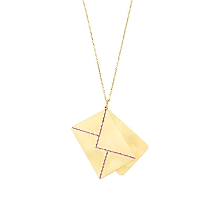 Elena Votsi envelope pendant