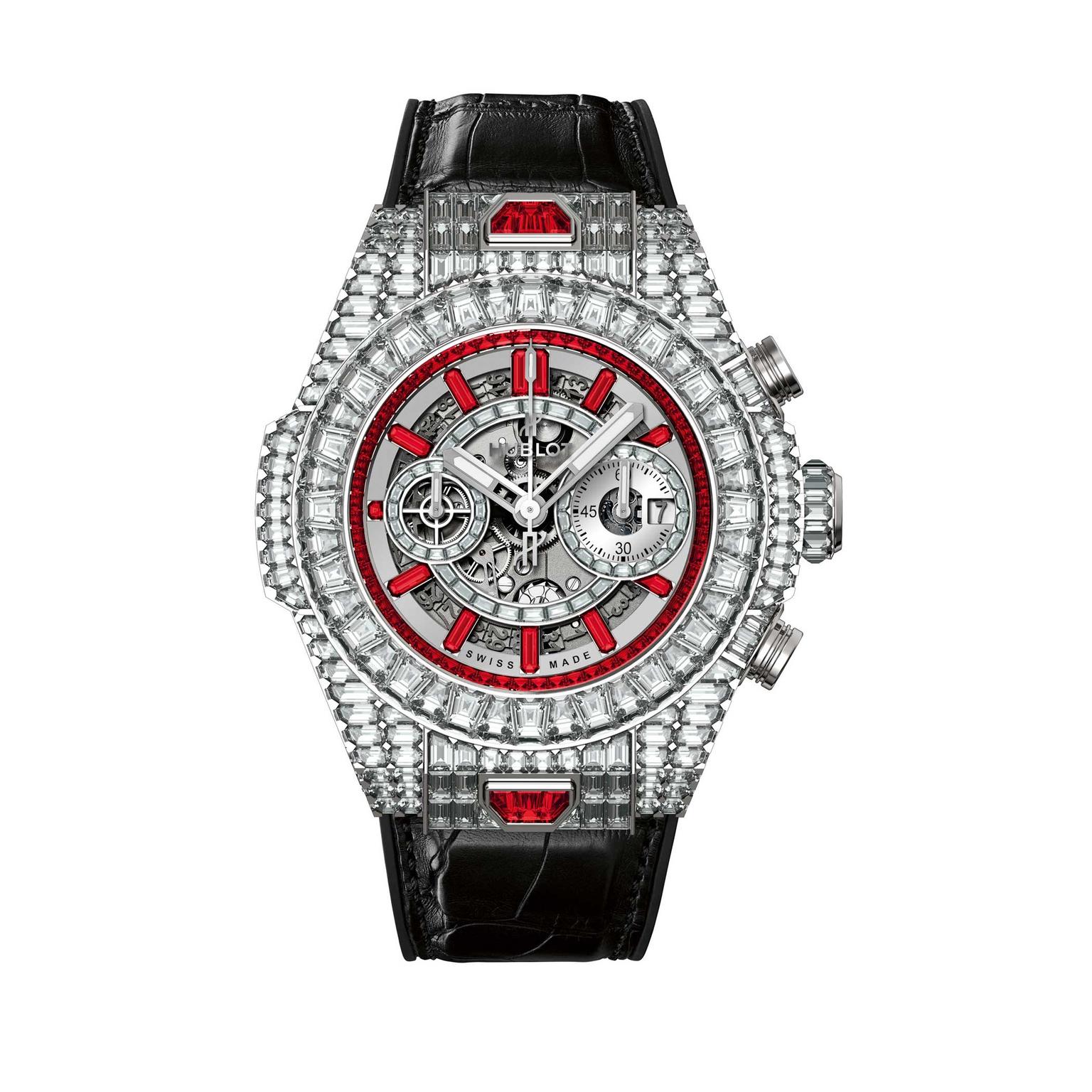 Hublot Big Bang 10 Year HJ with rubies and diamonds