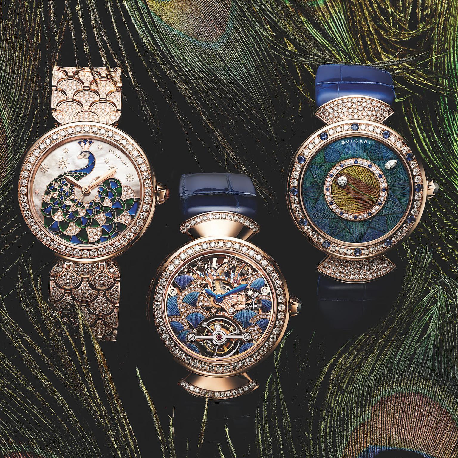 Bulgari Divas Dream Peacock 3 watches