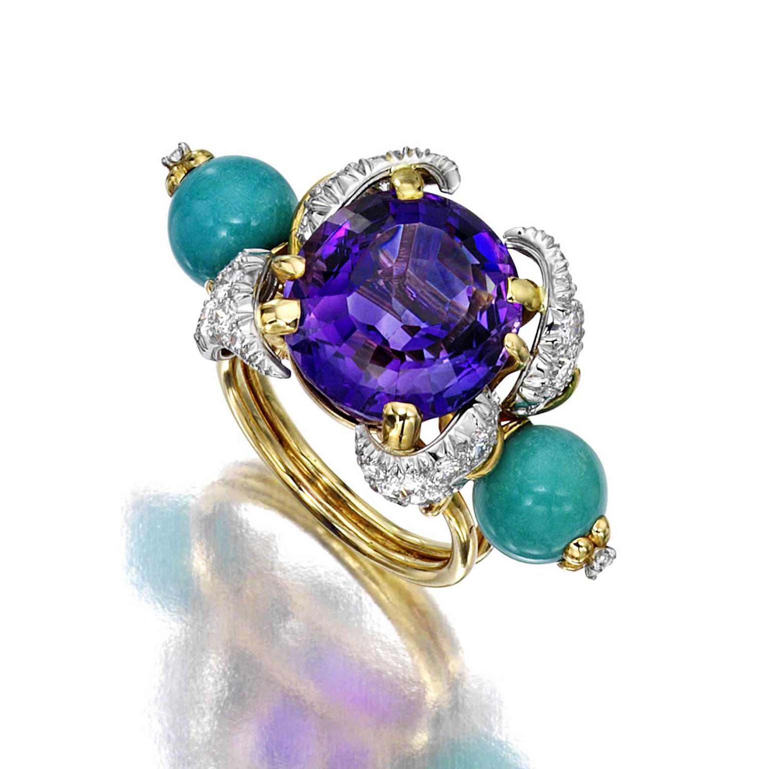 Lauren Bacall ring by Jean Schlumberger sold at Bonham's