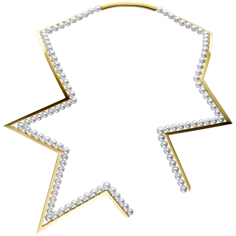 Tasaki Abstract Star pearl necklace