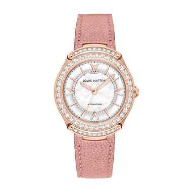 Louis Vuitton LV Fifty Five pink gold and diamond watch | Louis Vuitton ...