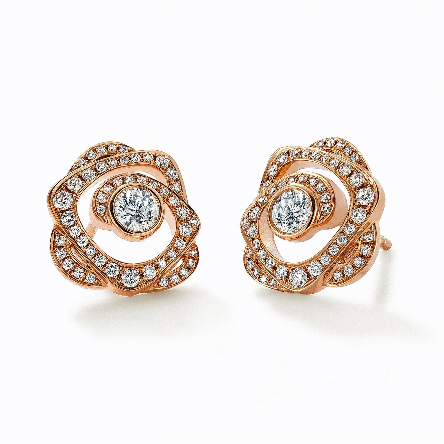 Boodles gold and diamond earrings