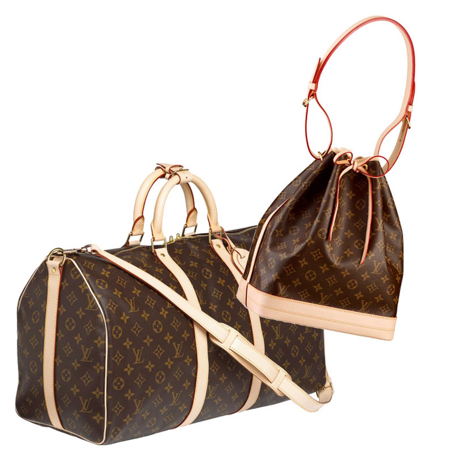 Louis Vuitton Keepall and Noe bags