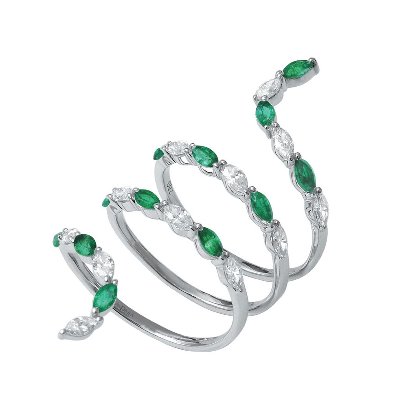 Djula Precieuse Spiral ring