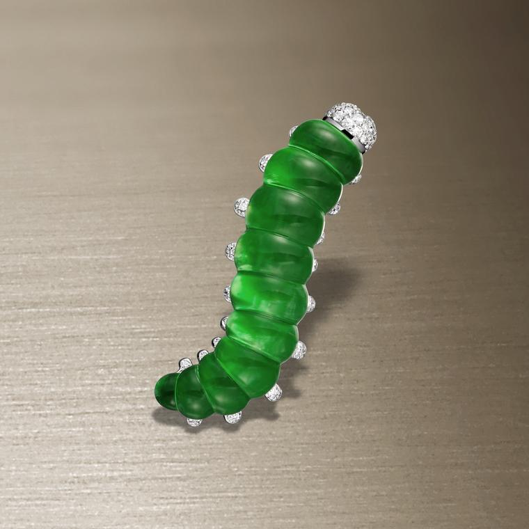 Caterpillar brooch