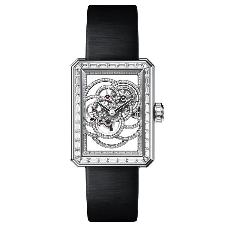Chanel Première Camelia Skeleton watch
