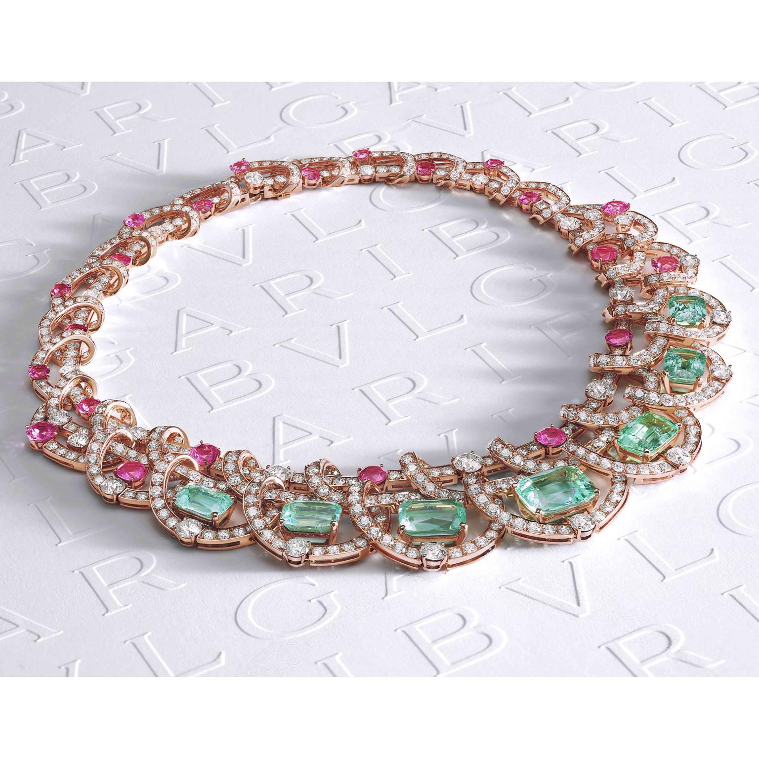 Lagoon-green Paraiba tourmaline necklace by Bulgari