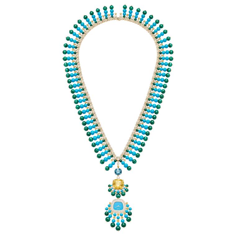 Swinging Aztec-inspired sautoir by Piaget