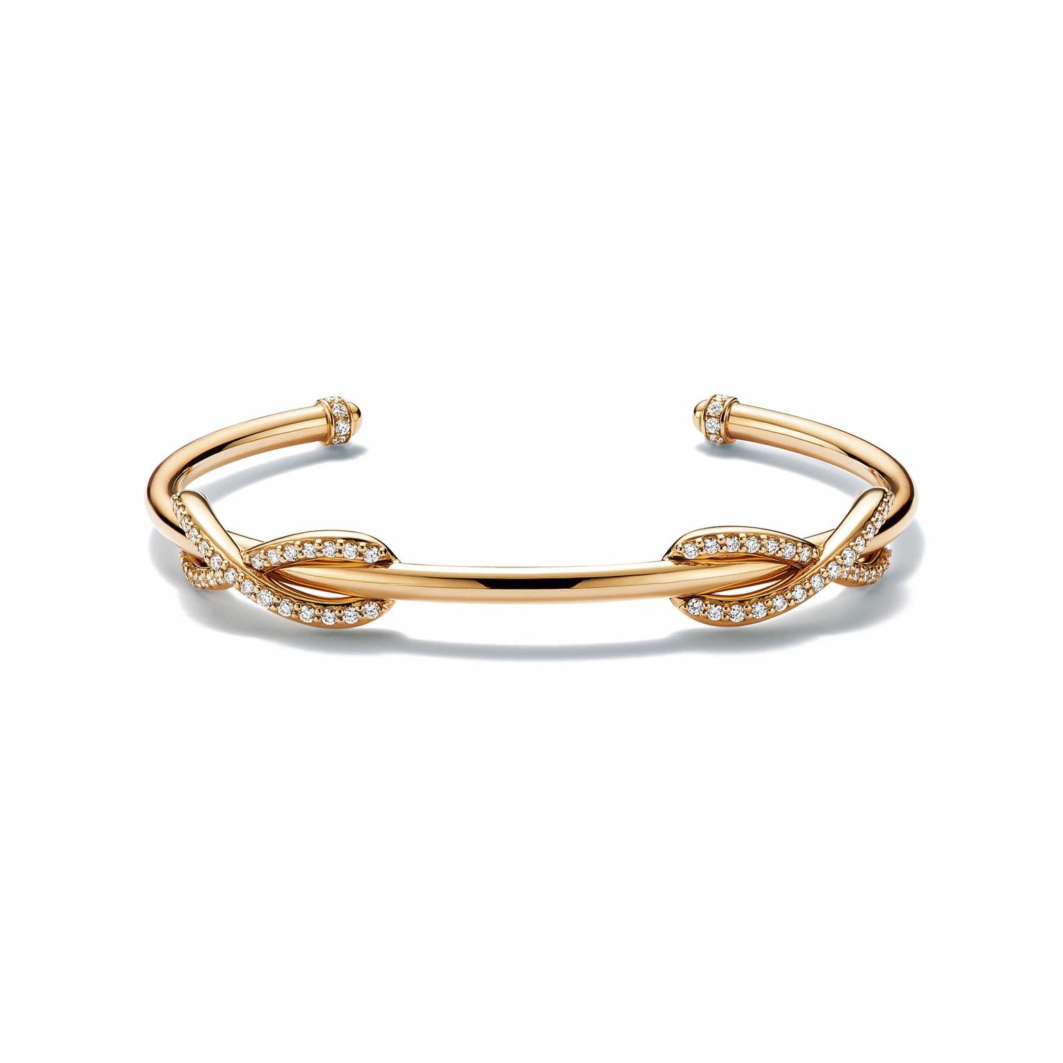 Tiffany Infinity cuff in yellow gold