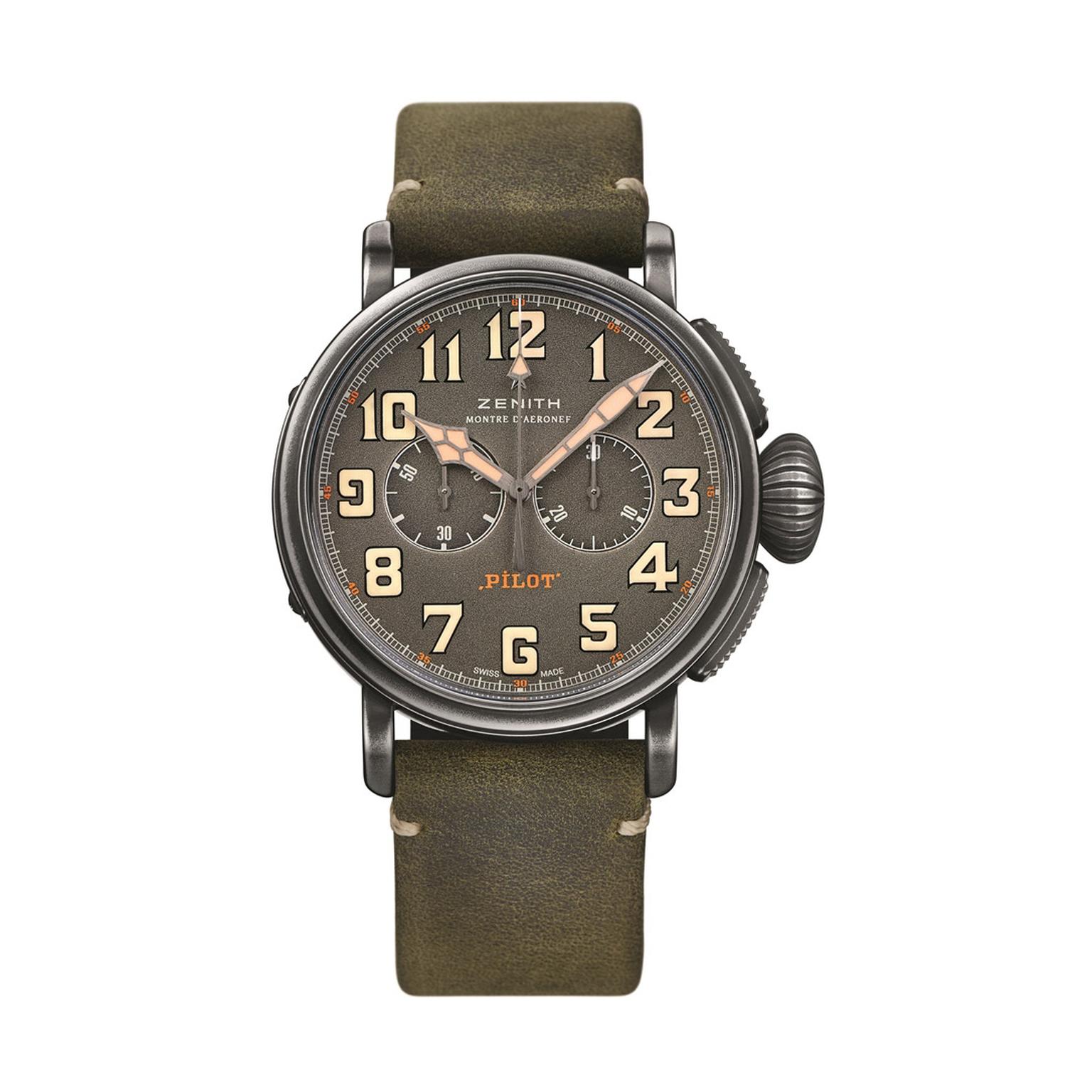 Zenith Heritage Pilot Cafe Racer watch