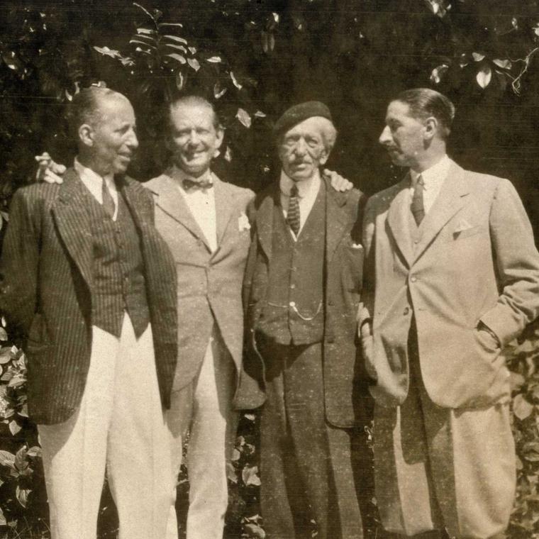 The Cartiers in 1920. From left to right: Pierre, Louis, Alfred (their father) and Jacques.