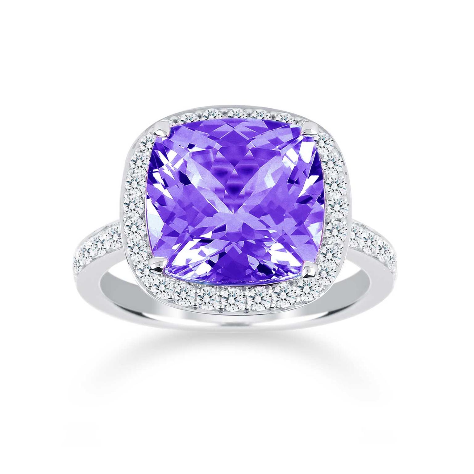 Mappin & Webb Prima amethyst engagement ring