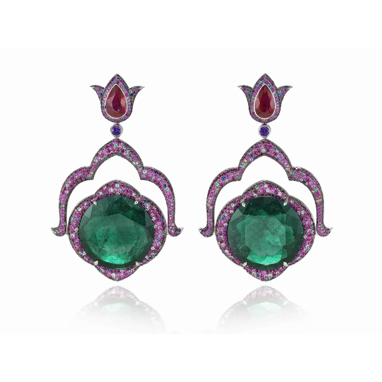Chopard emerald earrings