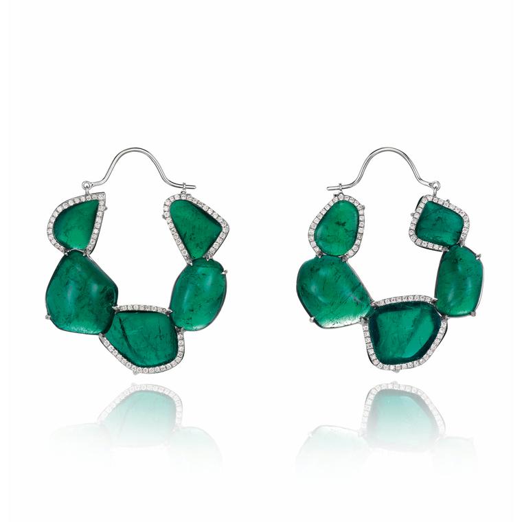 Chopard Red Carpet collection emeralds earrings