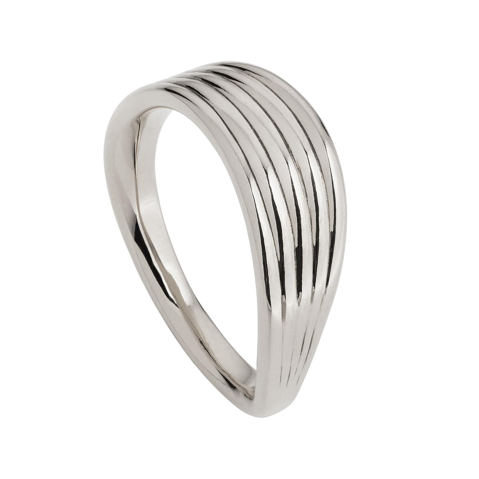 Fernando Jorge Stream Lines white gold ring