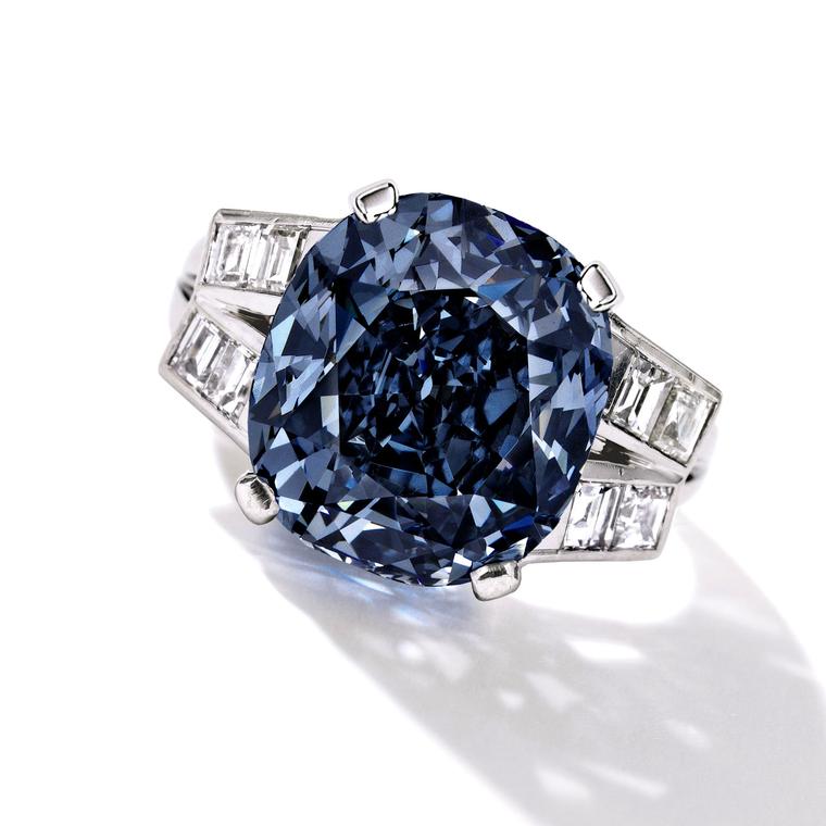 A trio of blue diamonds dominates spring auctions