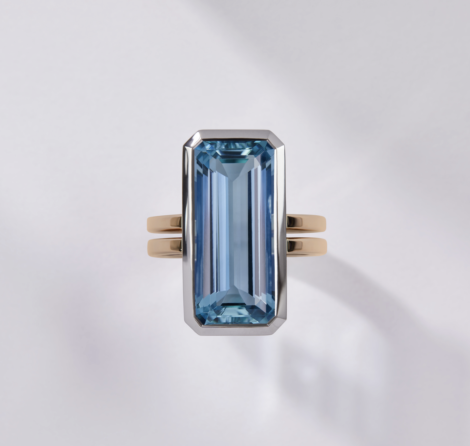 Aquamarine Westway Ring by Ming Jewellery