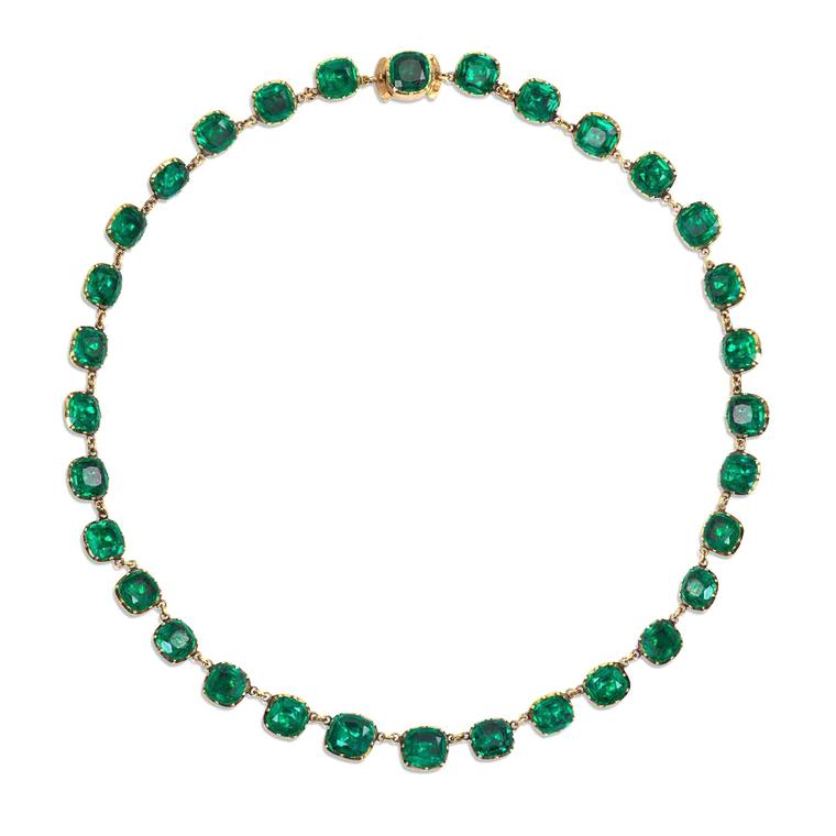 Kentshire emerald paste necklace