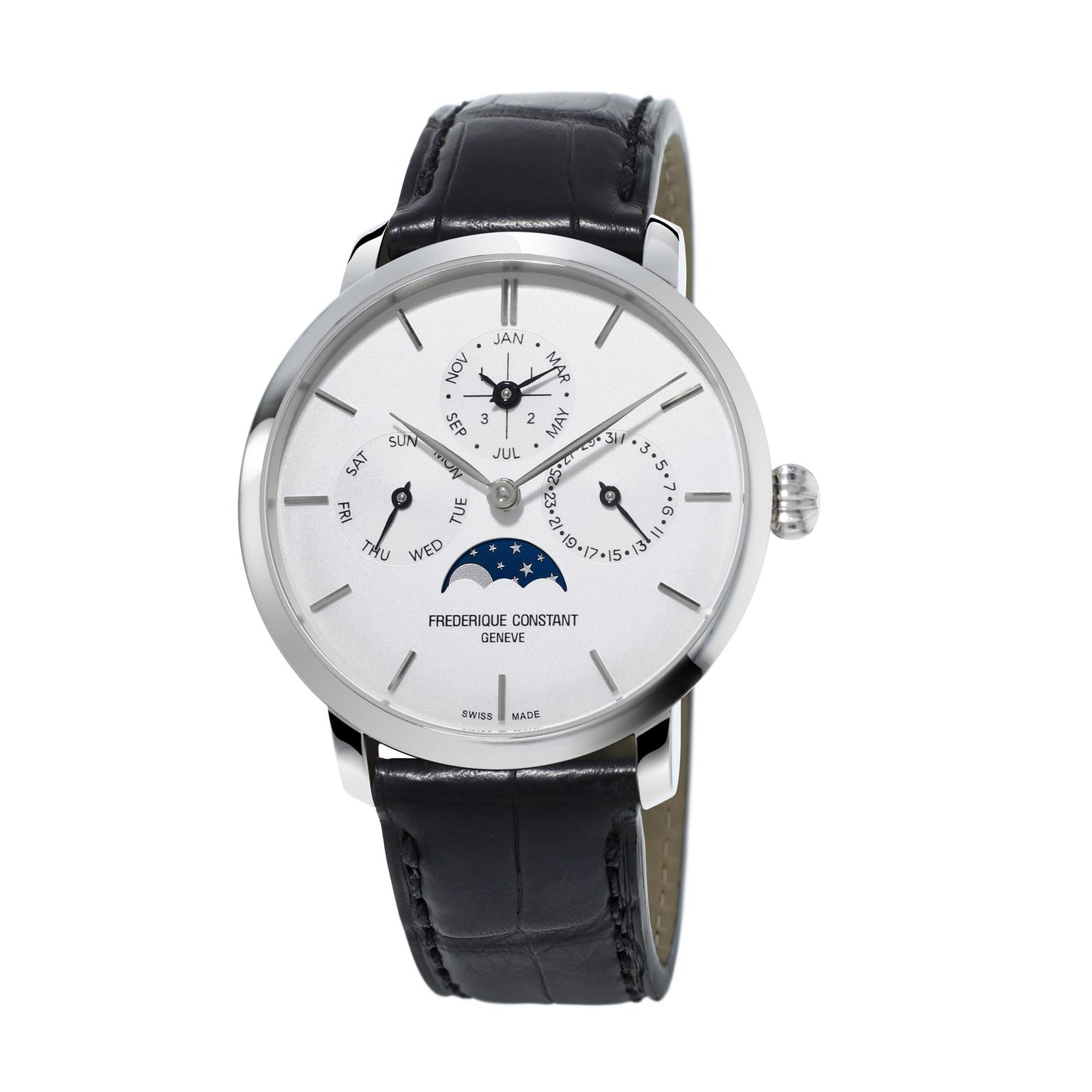 Frederique Constant Perpetual Calendar Stainless Steel Watch